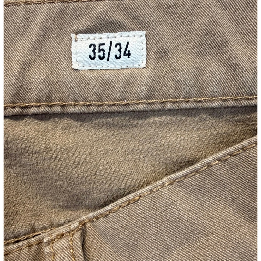 Ariat Pants Mens 35/32 Brown Khaki Chino Straight Fit M5 Workwear Western - Picture 9 of 15